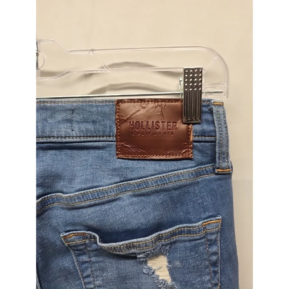 Hollister Mens Blue Skinny Fit Stretch Factory Denim Jeans Low Rise Size 29 X 30 - Picture 15 of 16